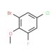 2-Bromo-4-chloro-6-fluoroanisole - chemical structure image