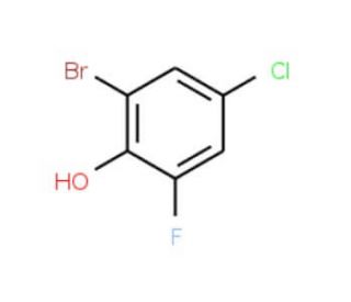 2-Bromo-4-chloro-6-fluorophenol (CAS 886499-88-3) - chemical structure image