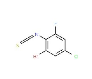 2-Bromo-4-chloro-6-fluorophenyl isothiocyanate - chemical structure image