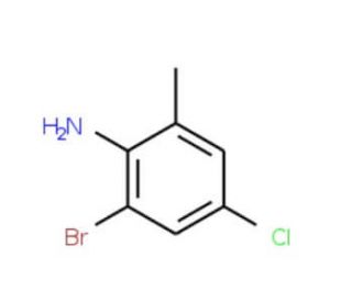2-Bromo-4-chloro-6-methylaniline (CAS 146948-68-7) - chemical structure image