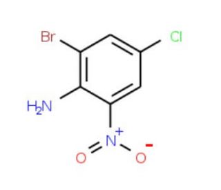 2-Bromo-4-chloro-6-nitroaniline (CAS 827-25-8) - chemical structure image