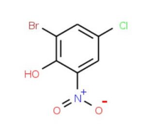 2-bromo-4-chloro-6-nitrophenol - chemical structure image