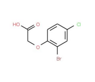 (2-Bromo-4-chloro-phenoxy)-acetic acid (CAS 77228-66-1) - chemical structure image