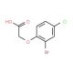 (2-Bromo-4-chloro-phenoxy)-acetic acid (CAS 77228-66-1) - chemical structure image