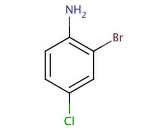 2-Bromo-4-chloroaniline (CAS 873-38-1) - chemical structure image