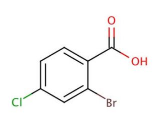 2-Bromo-4-chlorobenzoic acid (CAS 936-08-3) - chemical structure image