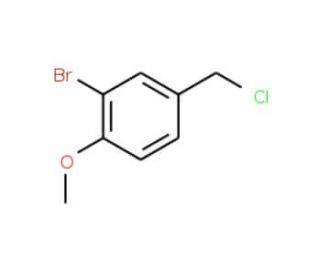 2-bromo-4-(chloromethyl)-1-methoxybenzene (CAS 701-94-0) - chemical structure image