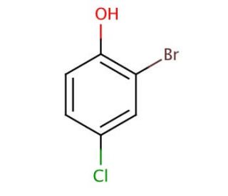 2-Bromo-4-chlorophenol (CAS 695-96-5) - chemical structure image