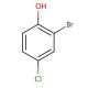 2-Bromo-4-chlorophenol (CAS 695-96-5) - chemical structure image