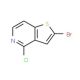 2-Bromo-4-chlorothieno[3,2-c]pyridine (CAS 28948-61-0) - chemical structure image