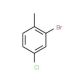 2-Bromo-4-chlorotoluene (CAS 27139-97-5) - chemical structure image