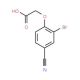 (2-Bromo-4-cyano-phenoxy)-acetic acid - chemical structure image