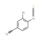 2-Bromo-4-cyanophenylisothiocyanate - chemical structure image