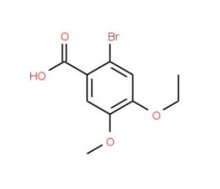 2-Bromo-4-ethoxy-5-methoxybenzoic acid - chemical structure image