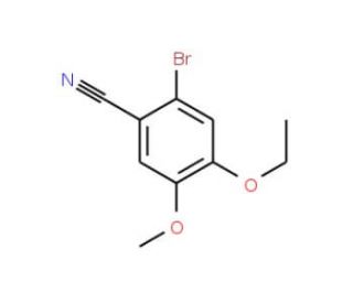 2-Bromo-4-ethoxy-5-methoxybenzonitrile (CAS 515846-45-4) - chemical structure image