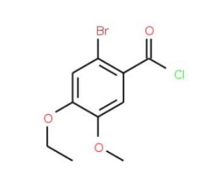 2-bromo-4-ethoxy-5-methoxybenzoyl chloride - chemical structure image