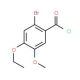 2-bromo-4-ethoxy-5-methoxybenzoyl chloride - chemical structure image