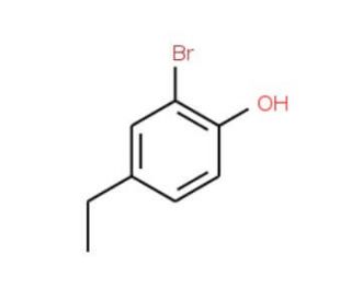 2-Bromo-4-ethylphenol (CAS 64080-15-5) - chemical structure image