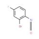 2-bromo-4-fluoro-1-isocyanatobenzene - chemical structure image