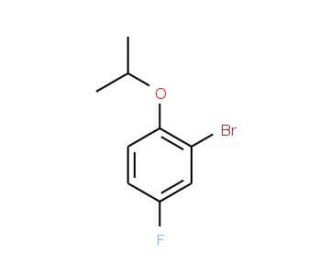 2-Bromo-4-fluoro-1-isopropoxybenzene (CAS 202865-79-0) - chemical structure image