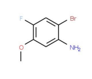 2-Bromo-4-fluoro-5-methoxyaniline (CAS 420786-92-1) - chemical structure image