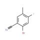 2-Bromo-4-fluoro-5-methylbenzonitrile (CAS 916792-07-9) - chemical structure image