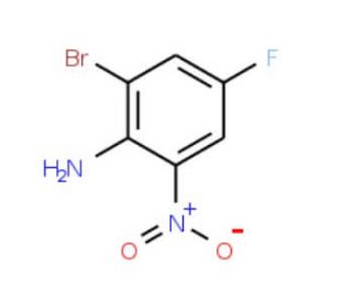 2-Bromo-4-fluoro-6-nitroaniline (CAS 10472-88-5) - chemical structure image