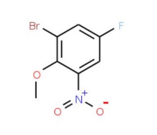 2-Bromo-4-fluoro-6-nitroanisole (CAS 179897-92-8) - chemical structure image