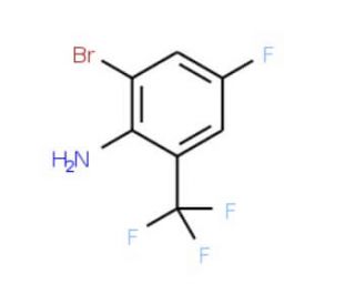 2-Bromo-4-fluoro-6-(trifluoromethyl)aniline (CAS 875664-27-0) - chemical structure image