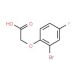 (2-Bromo-4-fluoro-phenoxy)-acetic acid (CAS 399-40-6) - chemical structure image
