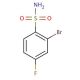 2-Bromo-4-fluorobenzenesulfonamide (CAS 351003-60-6) - chemical structure image