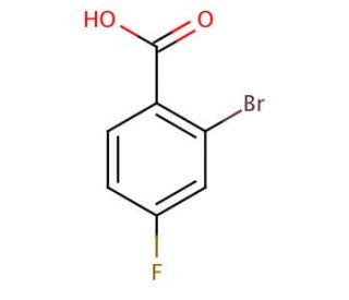 2-Bromo-4-fluorobenzoic acid (CAS 1006-41-3) - chemical structure image