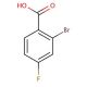 2-Bromo-4-fluorobenzoic acid (CAS 1006-41-3) - chemical structure image
