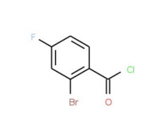 2-Bromo-4-fluorobenzoyl chloride (CAS 95383-36-1) - chemical structure image
