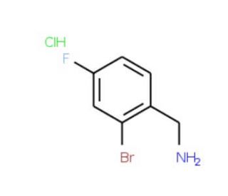 2-Bromo-4-fluorobenzylamine hydrochloride (CAS 289038-14-8) - chemical structure image