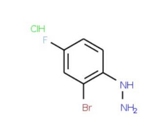 (2-bromo-4-fluorophenyl)hydrazine hydrochloride - chemical structure image