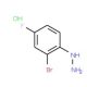 (2-bromo-4-fluorophenyl)hydrazine hydrochloride - chemical structure image