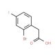 2-Bromo-4-fluorophenylacetic acid (CAS 61150-59-2) - chemical structure image