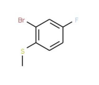 2-Bromo-4-fluorothioanisole (CAS 91524-70-8) - chemical structure image