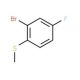 2-Bromo-4-fluorothioanisole (CAS 91524-70-8) - chemical structure image
