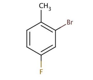 2-Bromo-4-fluorotoluene (CAS 1422-53-3) - chemical structure image