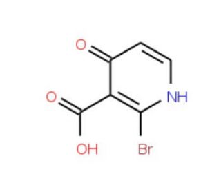 2-Bromo-4-hydroxynicotinic acid (CAS 1150561-81-1) - chemical structure image