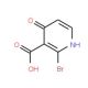 2-Bromo-4-hydroxynicotinic acid (CAS 1150561-81-1) - chemical structure image