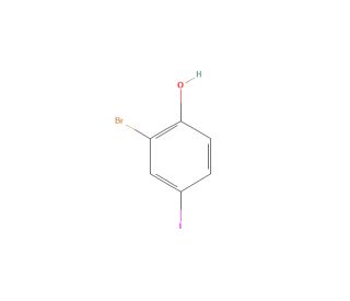 2-Bromo-4-iodophenol (CAS 133430-98-5) - chemical structure image