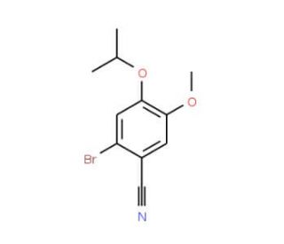 2-Bromo-4-isopropoxy-5-methoxybenzonitrile (CAS 515846-11-4) - chemical structure image