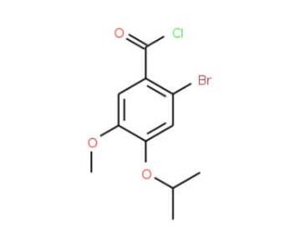 2-bromo-4-isopropoxy-5-methoxybenzoyl chloride - chemical structure image