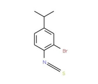 2-Bromo-4-isopropylphenyl isothiocyanate (CAS 246166-33-6) - chemical structure image
