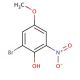 2-Bromo-4-methoxy-6-nitrophenol (CAS 115929-59-4) - chemical structure image