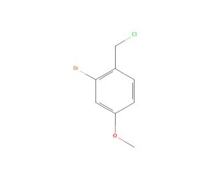2-Bromo-4-methoxybenzyl Chloride 75% (+ regioisomers) (CAS 66916-97-0) - chemical structure image