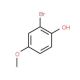 2-Bromo-4-methoxyphenol (CAS 17332-11-5) - chemical structure image